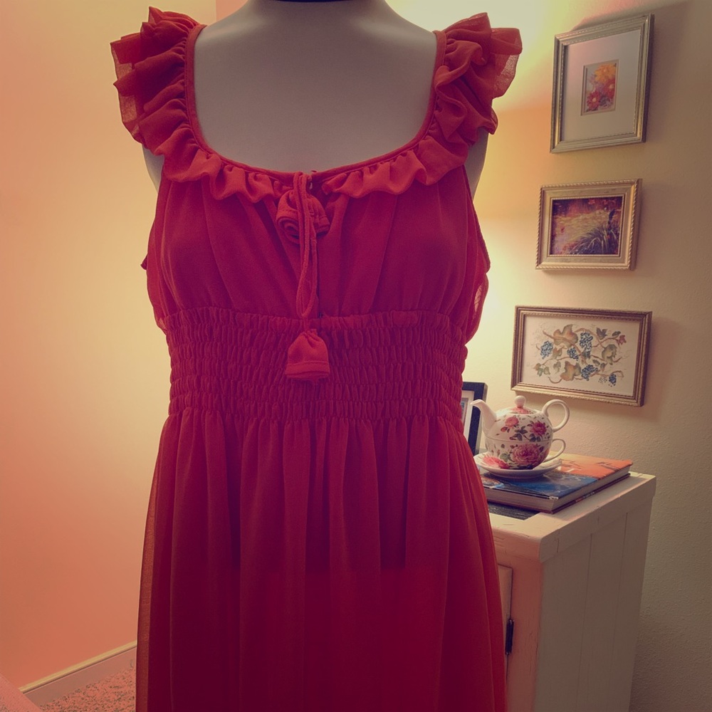 🌺Coral Summer Dress🌺